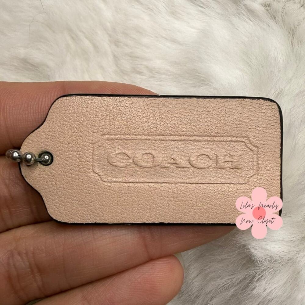 1.5” COACH Legacy Fob Bag Charm Hang tag Hangtag